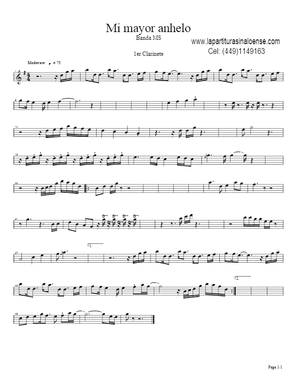 La imagen puede contener una previsualizacion de una partitura